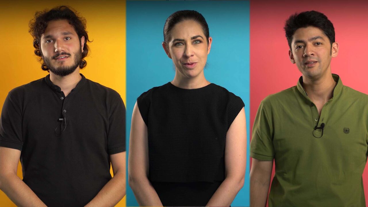 Trois témoins filmés sur fonds colorés pour l'ARS Île-de-France, film d'entreprise start-up santé