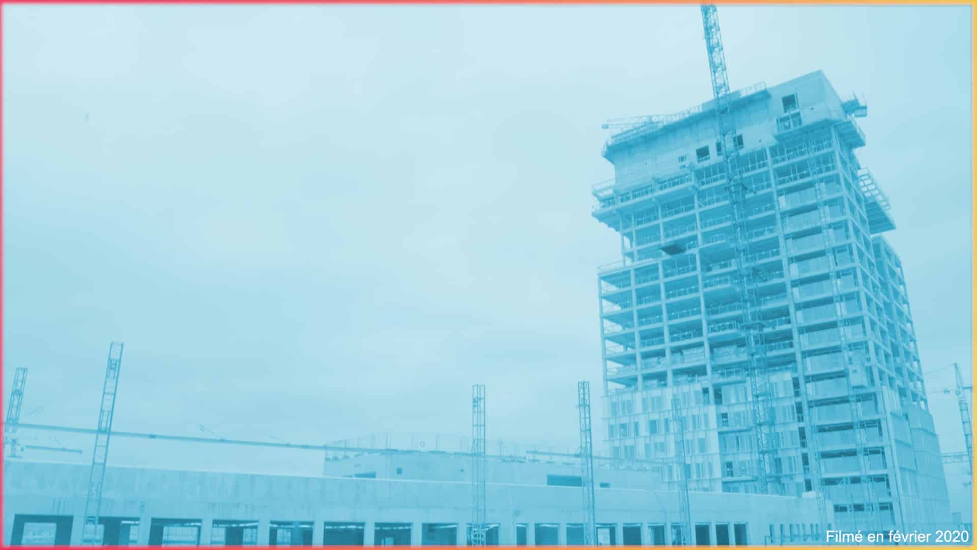 Tour en construction filmée en 2020, film de marque pour Bureau Veritas, groupe de certification