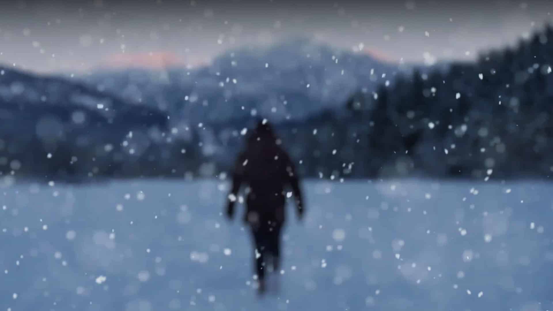 Silhouette sous la neige en montagne, vidéo employeur pour Tecumseh, spécialiste mondial du froid